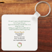 Home Waar het hart is makelaar Kerstbudget Sleutelhanger (Achterkant)