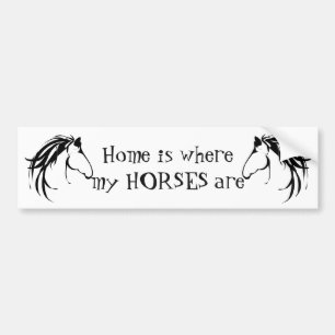 Home Waar mijn paarden leuk zijn Quote Bumpersticker