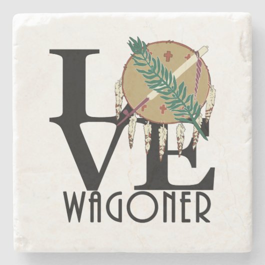 HOME Wagoner Oklahoma Stenen Onderzetter (Voorkant)