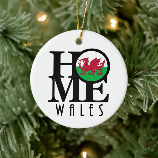 HOME Wales Keramisch Ornament (Boom)