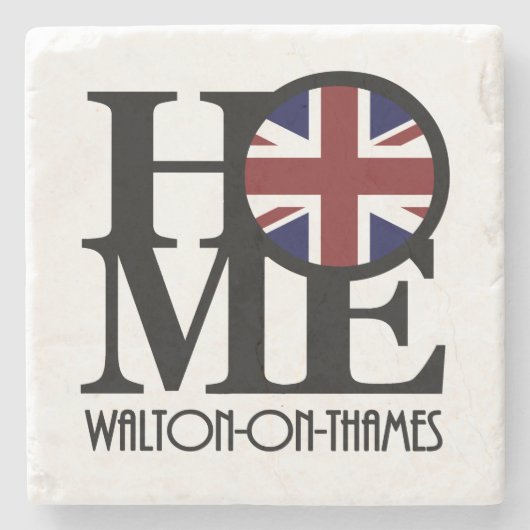 HOME Walton-On-Thames Stenen Onderzetter (Voorkant)
