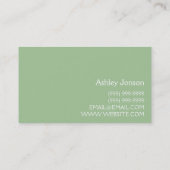 Home-wasprogramma's, Visitekaartje voor schoonmaak (Achterkant)