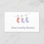 Home Wasserij Zakelijk Persoonlijk Visitekaartje (Achterkant)