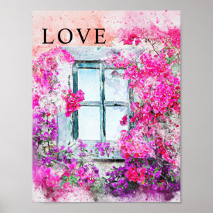 Home Waterverf Kantoor Decor Matte Poster