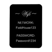 Home WIFI-netwerk- en wachtwoordkoelkast Magneet (Verticaal)