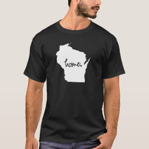 Home Wisconsin Custom Color T-shirt