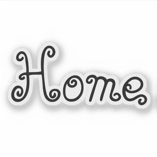 Home Word Sticker (Voorkant)
