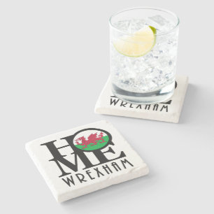 HOME Wrexham Wales Stenen Onderzetter