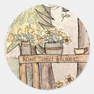 Home Zoete bloemen Ronde Sticker