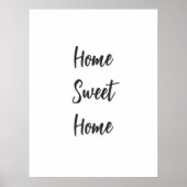 Home zoete huis eenvoudige witte muur minimalist poster (Voorkant)