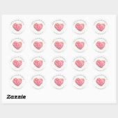 Homebaking donut en sprenkels monogram Sticker (Vel)