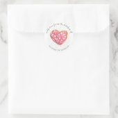 Homebaking donut en sprenkels monogram Sticker (Tas)