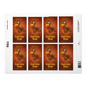 Homebew Beer Labels met Funny Turkey (Full Sheet)