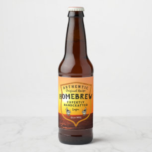 Homebrew Authentiek Origineel Recept Logo Zonsonde Bier Etiket