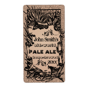 HomeBrewed Bierlabel Faded Red Etiket