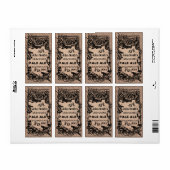  HomeBrewed Bierlabel Faded Red Etiket (Full Sheet)