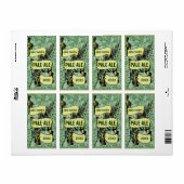  HomeBrewed Bierlabel Scroll Green Etiket (Full Sheet)