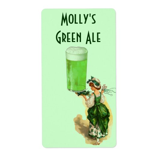 Homebrewing Bierlabel Irish Green St Patricks Day Etiket (Voorkant)