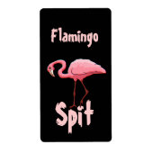 Homebrewing Flamingo Spit Bier Wijn Fun Labels (Voorkant)