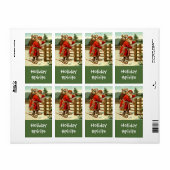 Homebrewing Holiday Santa Delivering Spirits Label (Full Sheet)