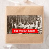 Homebrewing levert bierlabel oud familierecept etiket (Insitu)