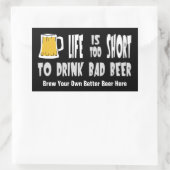 Homebrewing or Brew Your Own Beer grappige sticker (Tas)