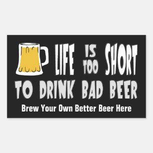 Homebrewing or Brew Your Own Beer grappige sticker