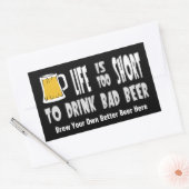 Homebrewing or Brew Your Own Beer grappige sticker (Envelop)