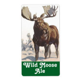 Homebrewing Wild Moose Bier Brewing Homebrew Label (Voorkant)