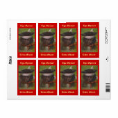 Homebrouwbenodigdheden voor bietenhuismerken etiket (Full Sheet)