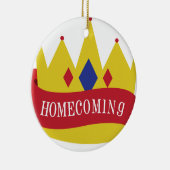 Homecoming Crown Ribbon Keramisch Ornament (Rechts)