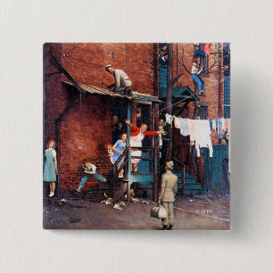 Homecoming G.I. Vierkante Button 5,1 Cm