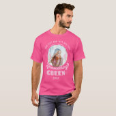 Homecoming Koningin Roze HOCO Foto T-shirt (Voorkant volledig)