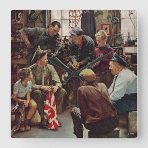 Homecoming Marine Vierkante Klok