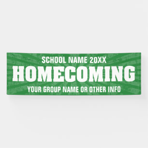 Homecoming Parade elke kleur met sterburst Spandoek