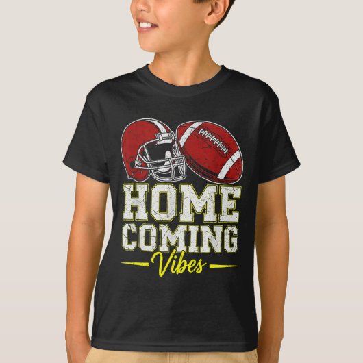 Homecoming Vibes For Teens Football Game Outfits D T-shirt (Voorkant)