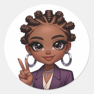 Homegirl is mijn VREDE niet waard Ronde Sticker