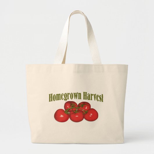 Homegrown Harvest Bag Grote Tote Bag (Voorkant)