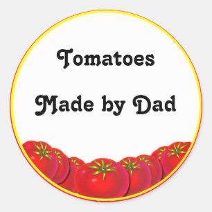 Homegrown Tomatoes Custom Canning Labels