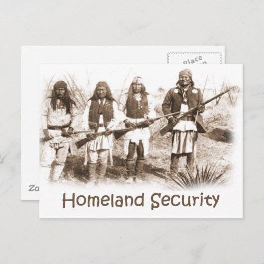 Homeland Security Apache Briefkaart (Voorkant / Achterkant)