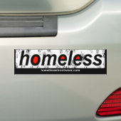 Homeless Bumper Bumpersticker (Op auto)