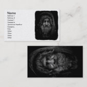 Homeless en Helpless Man in zwart-wit Visitekaartje (Voorkant / Achterkant)