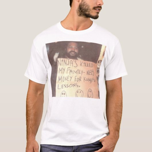 Homeless Ninja Man T-shirt (Voorkant)
