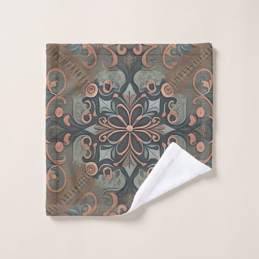 Homely cottage pattern (Gant de toilette)