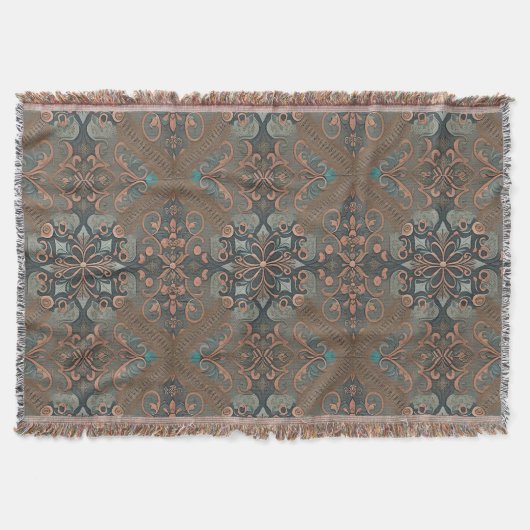 Homely cottage pattern deken (Voorkant)