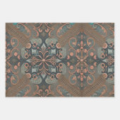 Homely cottage pattern inpakpapier vel (Voorkant 3)