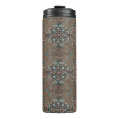Homely cottage pattern thermosbeker (Voorkant)