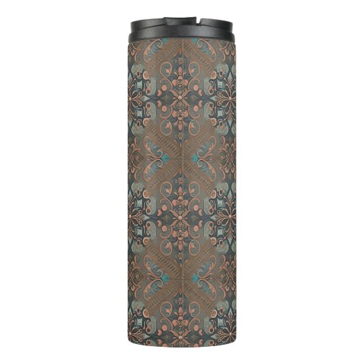 Homely cottage pattern thermosbeker (Achterkant)