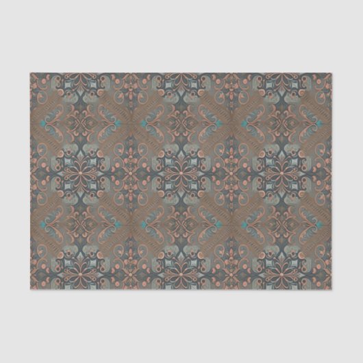 Homely cottage pattern tissuepapier (Voorkant)