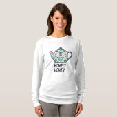 Homely huiselijke theepot ontwerp t-shirt (Voorkant volledig)